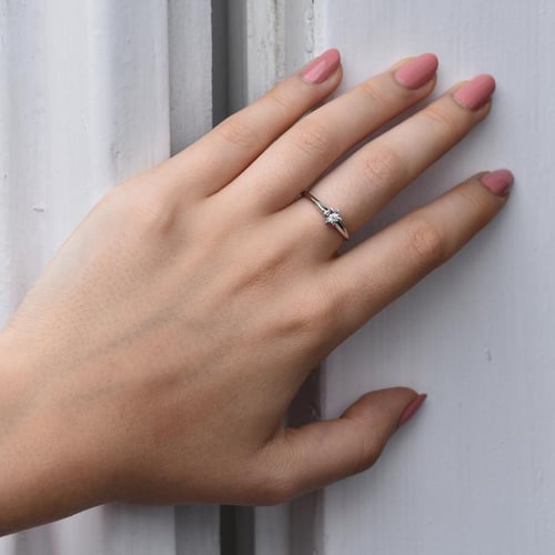 Solitaire prsteň s lab-grown diamantom Malvina