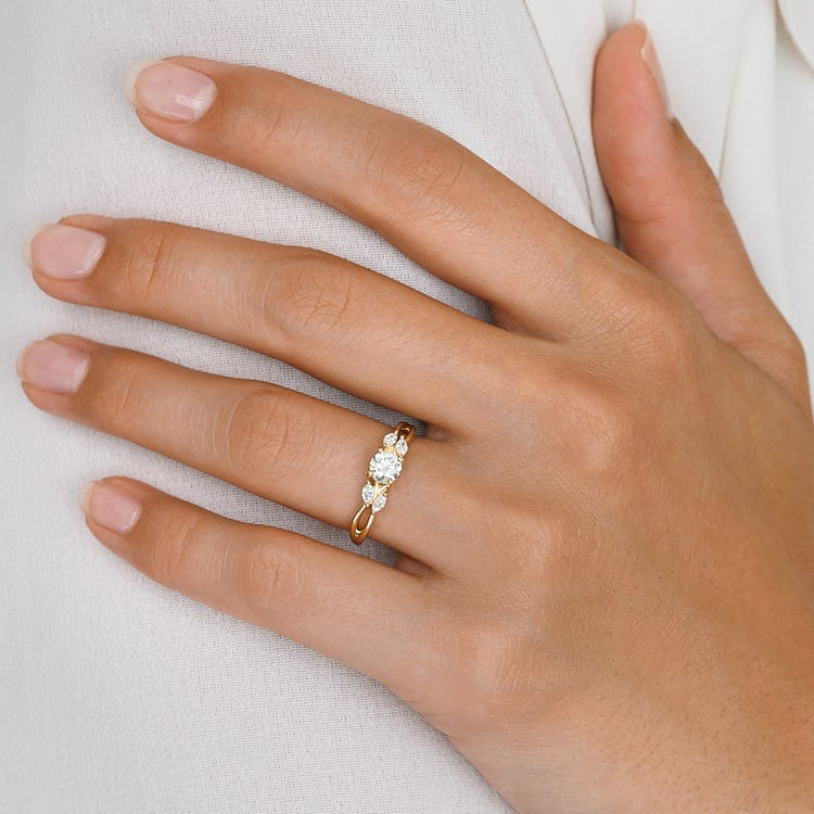 Zásnubný prsteň zo zlata s 0.42ct IGI certifikovaným lab-grown diamantom Halym 158309