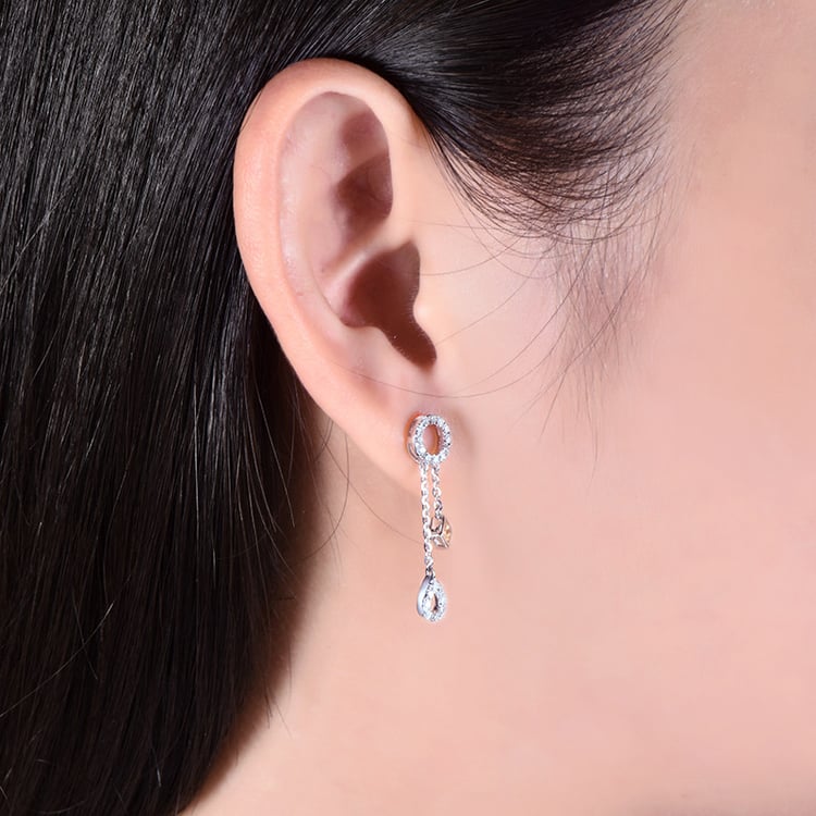 Zafírové náušnice 18777