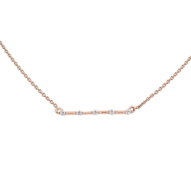 Minimalistický náhrdelník s diamantmi Miles 140855