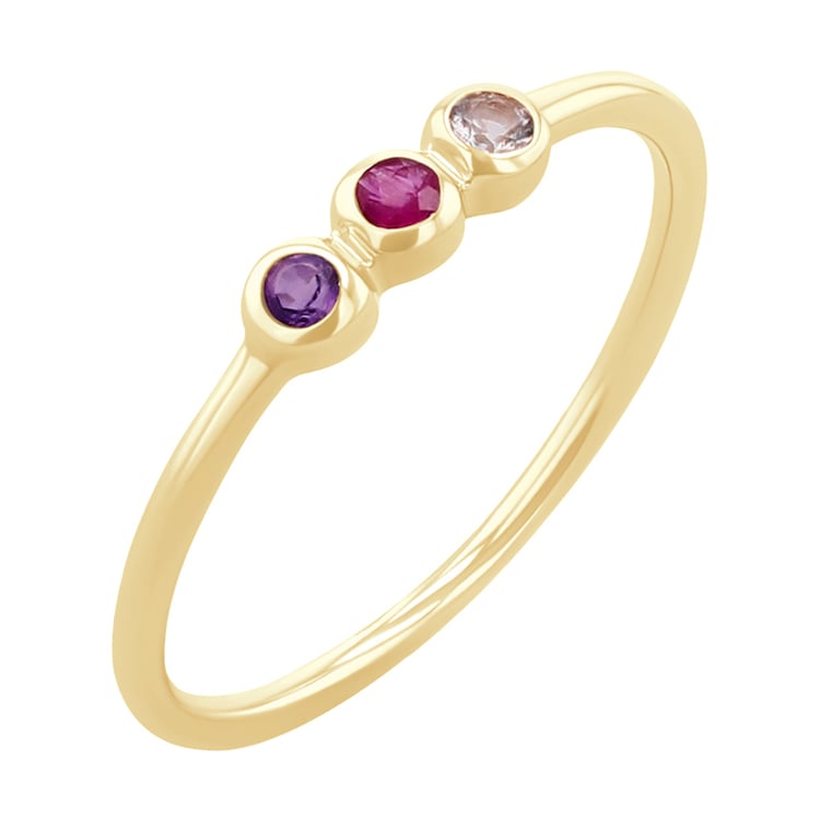 Prsteň s tromi drahokamami podľa vášho výberu Stenia 119682