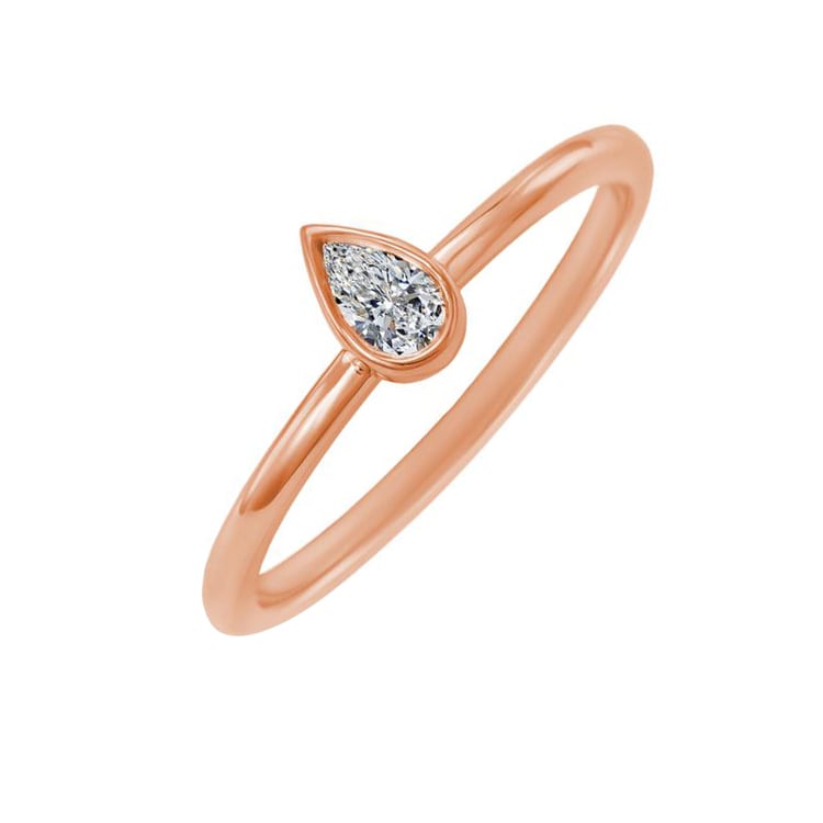 Prsteň z ružového zlata 22481