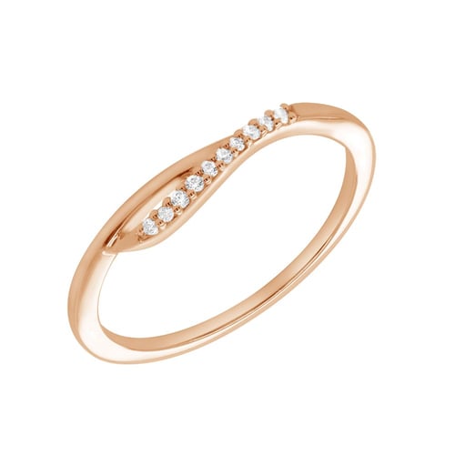 Atypický prsteň zo striebra s diamantmi Terje