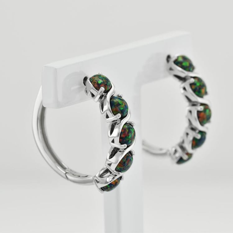 Náušnice s opálmi 35753