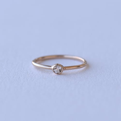 Zlatý minimalistický prsteň s morganitom Kathleen