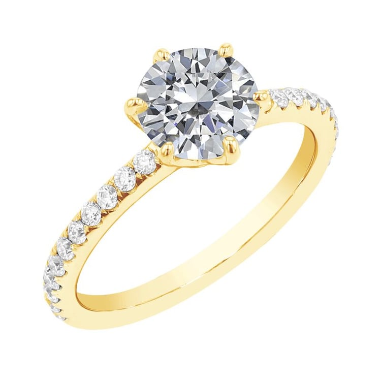 Zásnubný prsteň s moissanitmi Wasim 102567