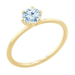 Zásnubný prsteň s akvamarínom Birdie