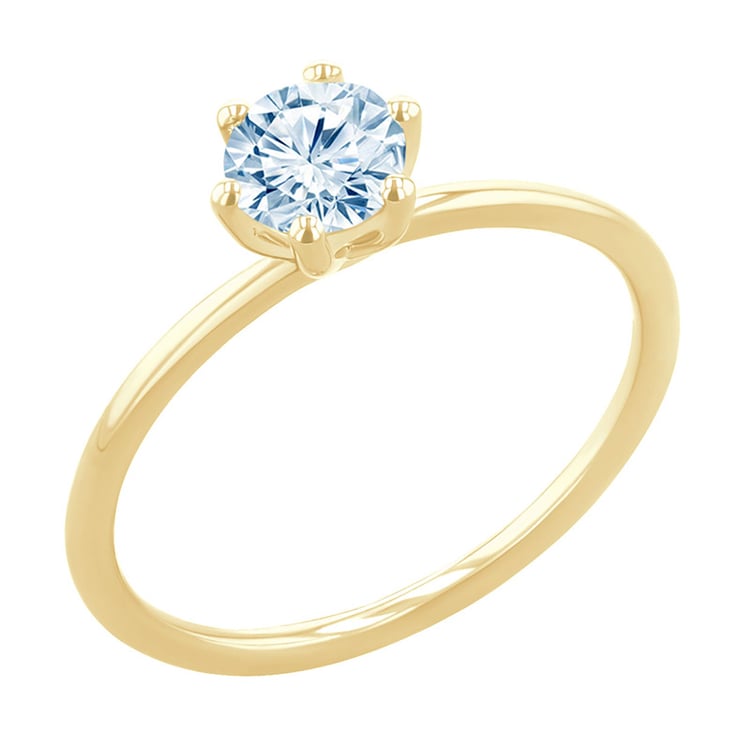 Zásnubný prsteň s akvamarínom Birdie 151023