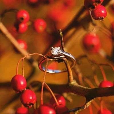 Zásnubný prsteň s diamantom 