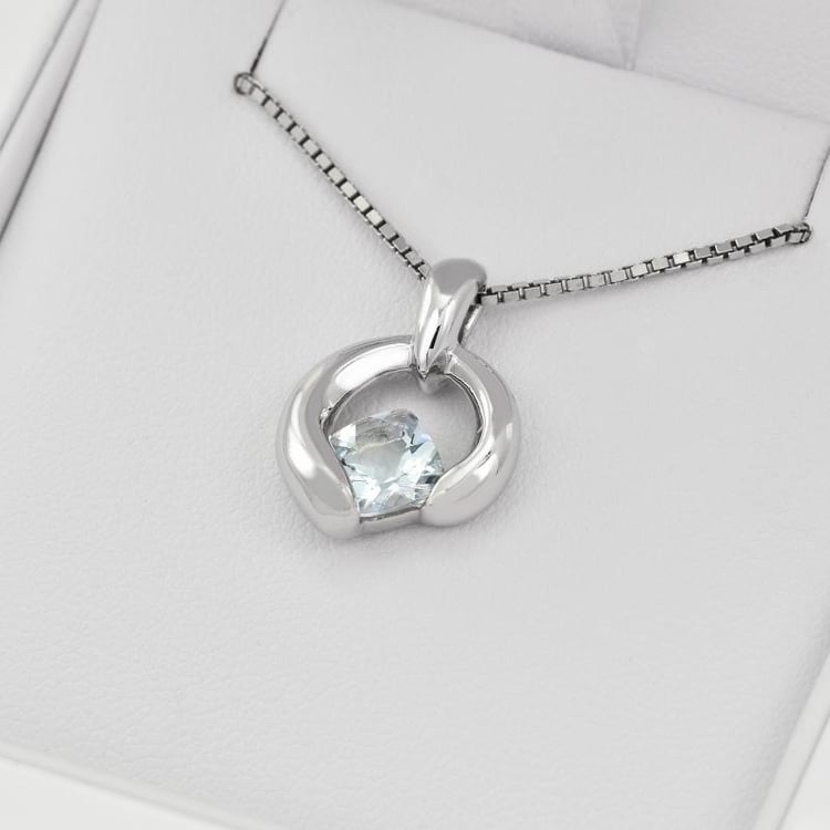 Akvamarínový náhrdelník 28608