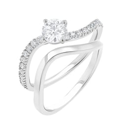 Romantický zásnubný set prsteňov s diamantmi Meda