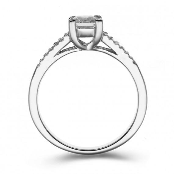 Zásnubný prsteň z platiny Vaile 8655