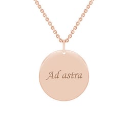 Zlatý prívesok s obojstranným gravírom Leasy