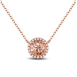 Náhrdelník s 1.5ct morganitom a diamantmi Parviz