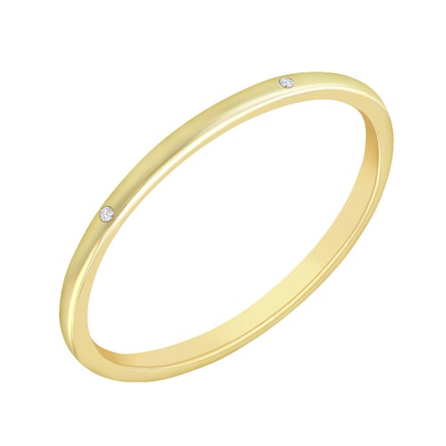 Minimalistický prsteň s lab-grown diamantmi a pánský komfortný prsteň Britta