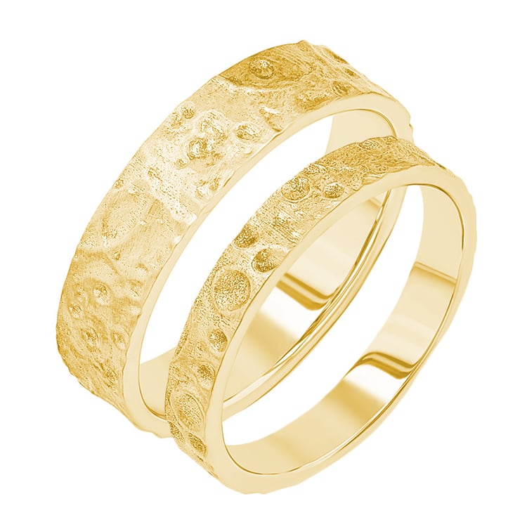 Svadobné obrúčky s atypickým povrchom Lays 156965