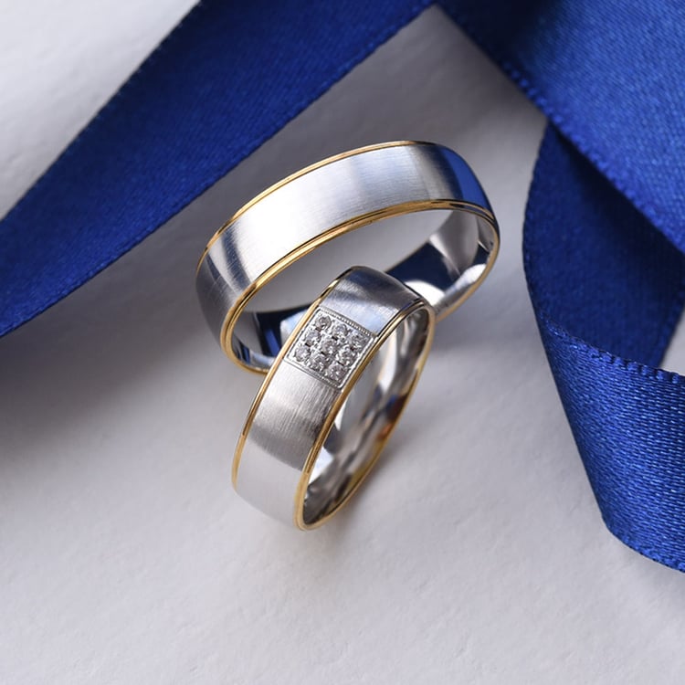 Snubné prstene s diamantmi 75977