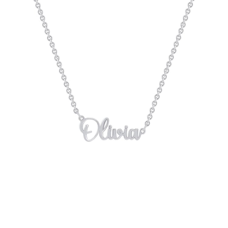 Strieborný náhrdelník s menom 66675