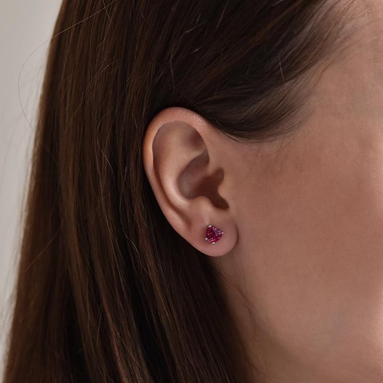 Náušnice s rubínmi 29410
