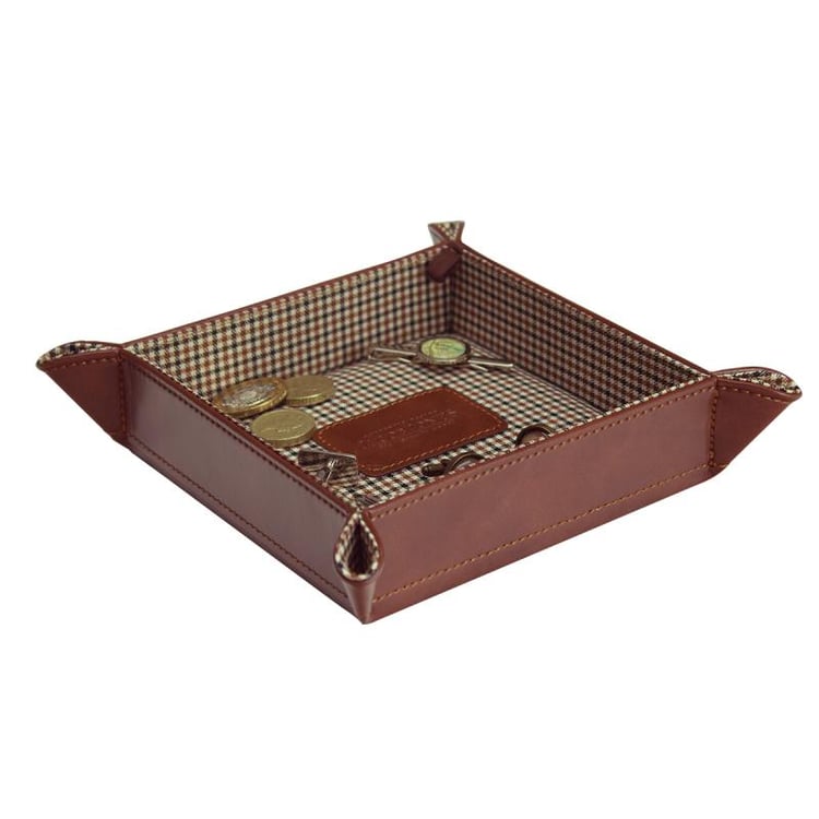 Pánske odkladacie puzdro na mince či doplnky hnedé Bern