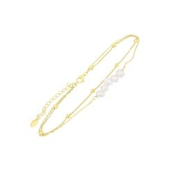 Strieborný minimalistický náramok na nohu Lovie