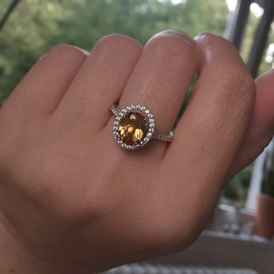 Prsteň s citrínom