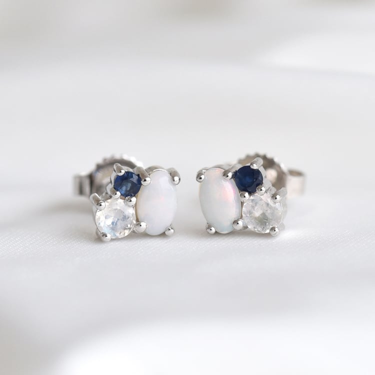 Elegantné cluster náušnice 82690