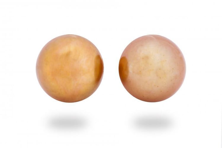 Zlaté perlové náušnice