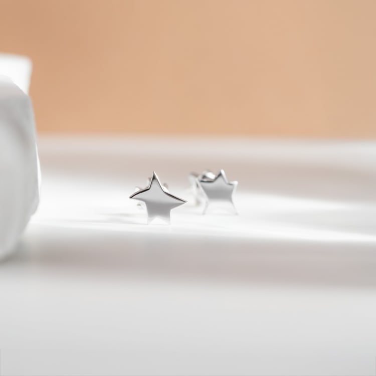 Skrutkovacie náušnice v tvare hviezdičiek Malý princ 151456