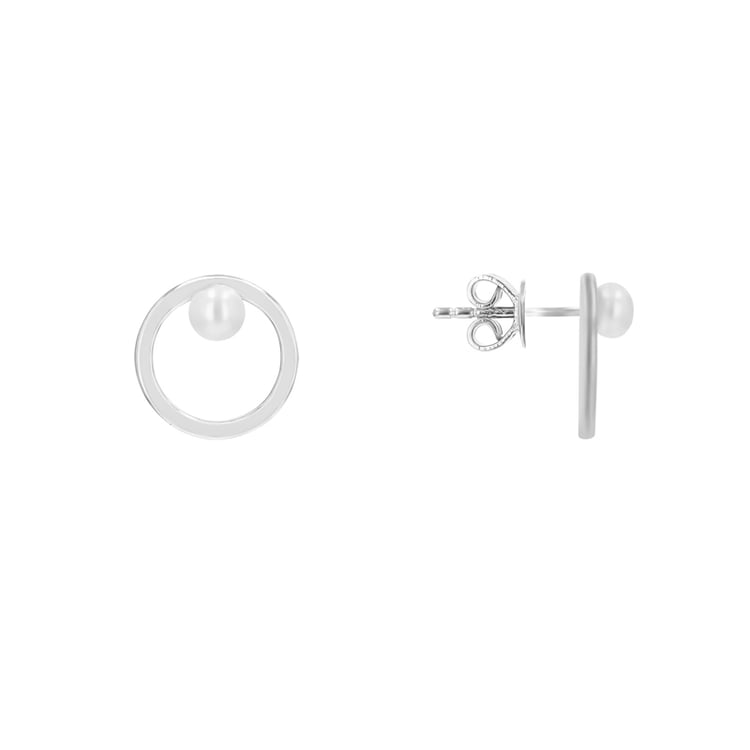 Strieborné náušnice s perlami Ovette 116068