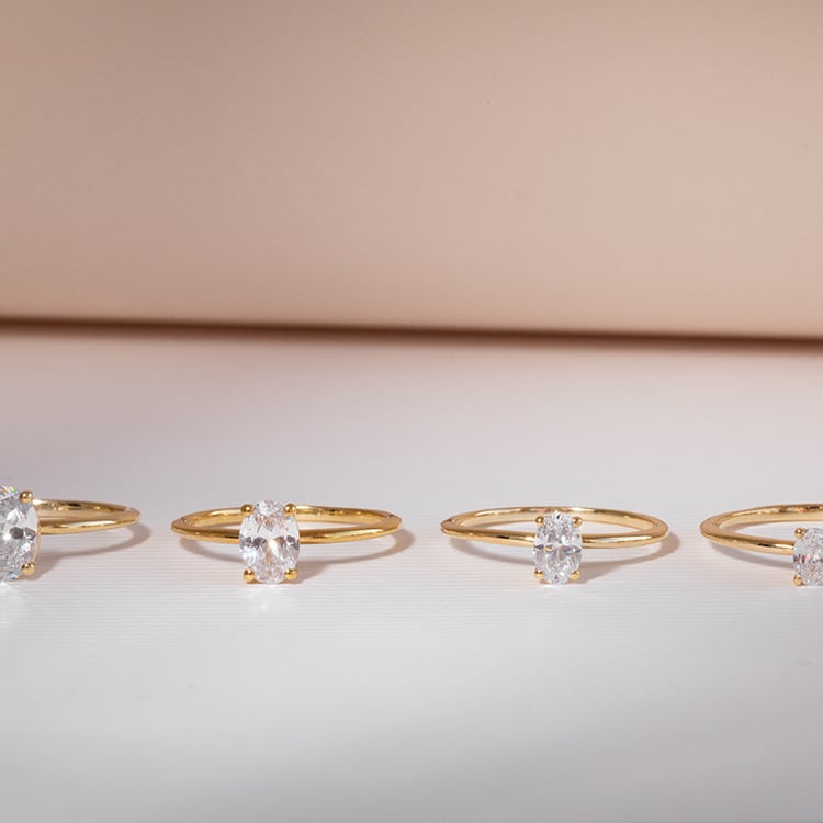 Zásnubný prsteň s oval diamantom Frost 121174