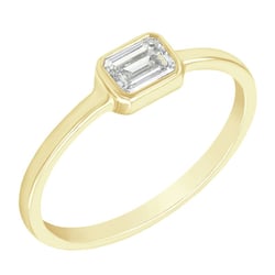 Zásnubný prsteň s emerald diamantom Simra