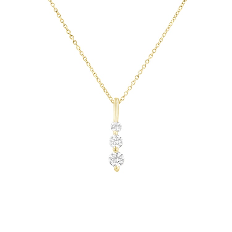 Prívesok so žiarivými diamanty zo žltého zlata 84964