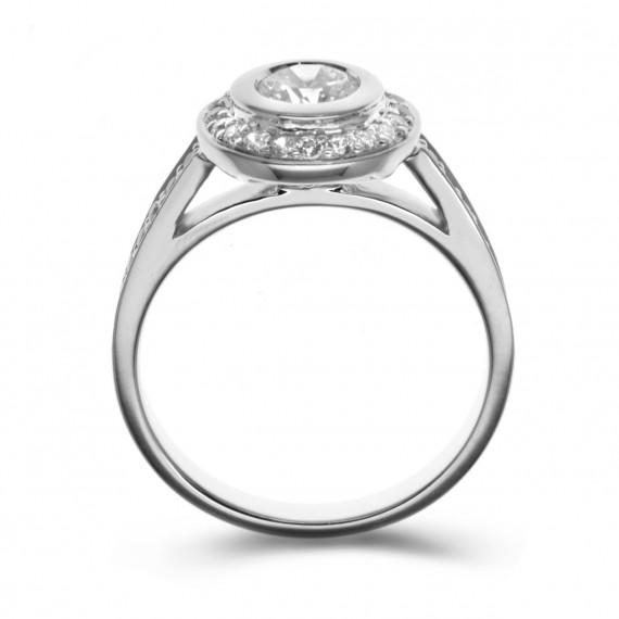 Diamantový prsteň z platiny Elryne 7926