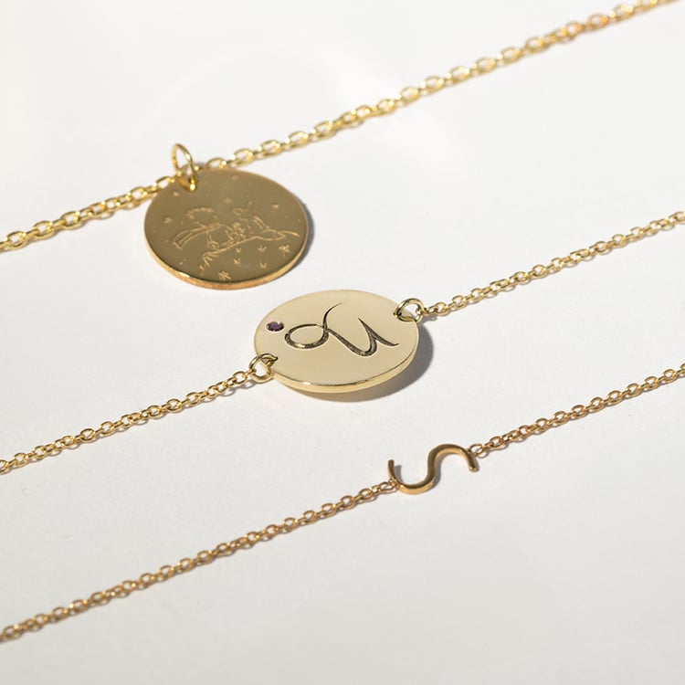 Strieborný náramok s písmenom podľa vašej voľby Ainslee 142398