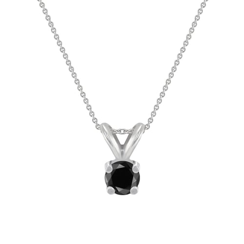 Čierny diamant v prívesku Hozie