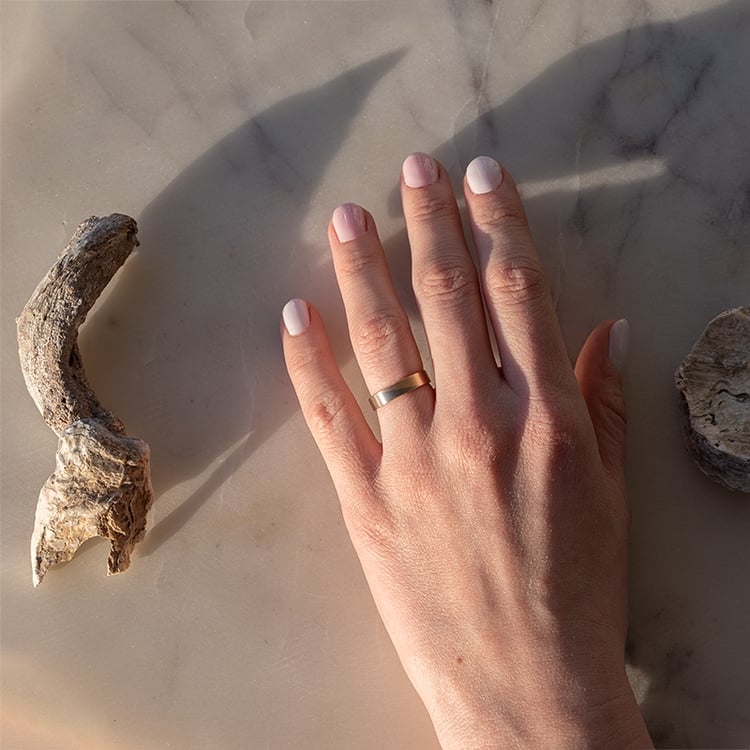 Svadobné obrúčky z kombinovaného zlata Nema 97120