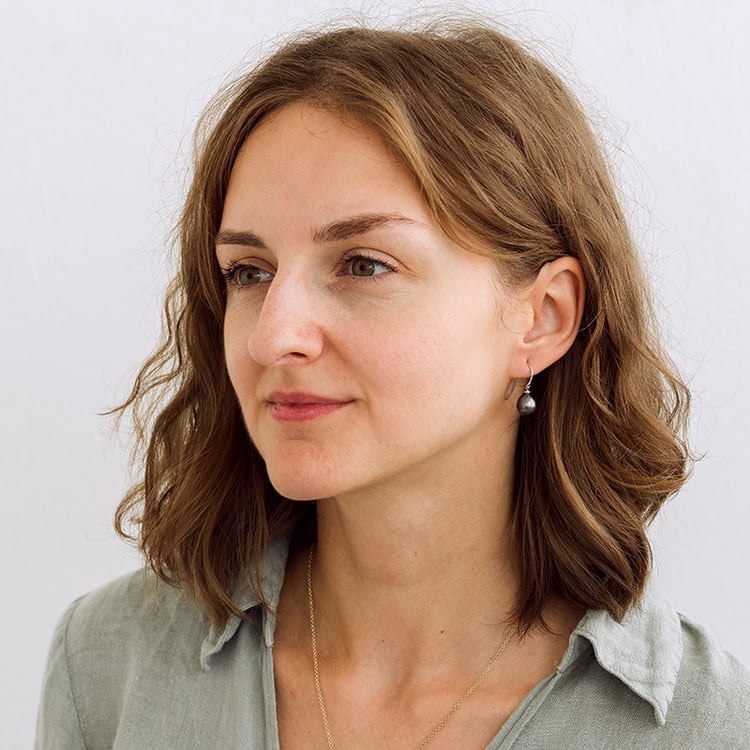 Čierne perlové náušnice Andromache 129926