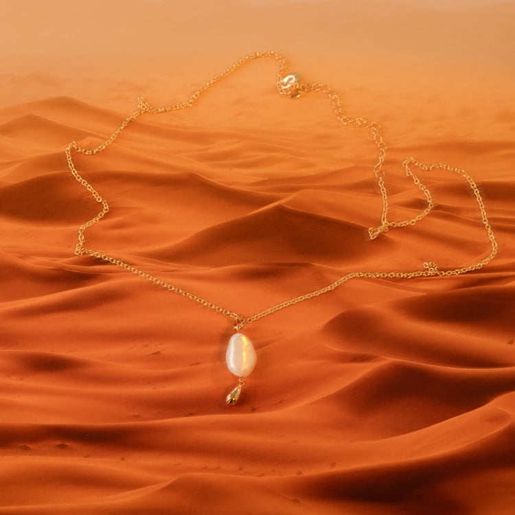 Pozlatená perlová kolekcia šperkov Avaya 101269