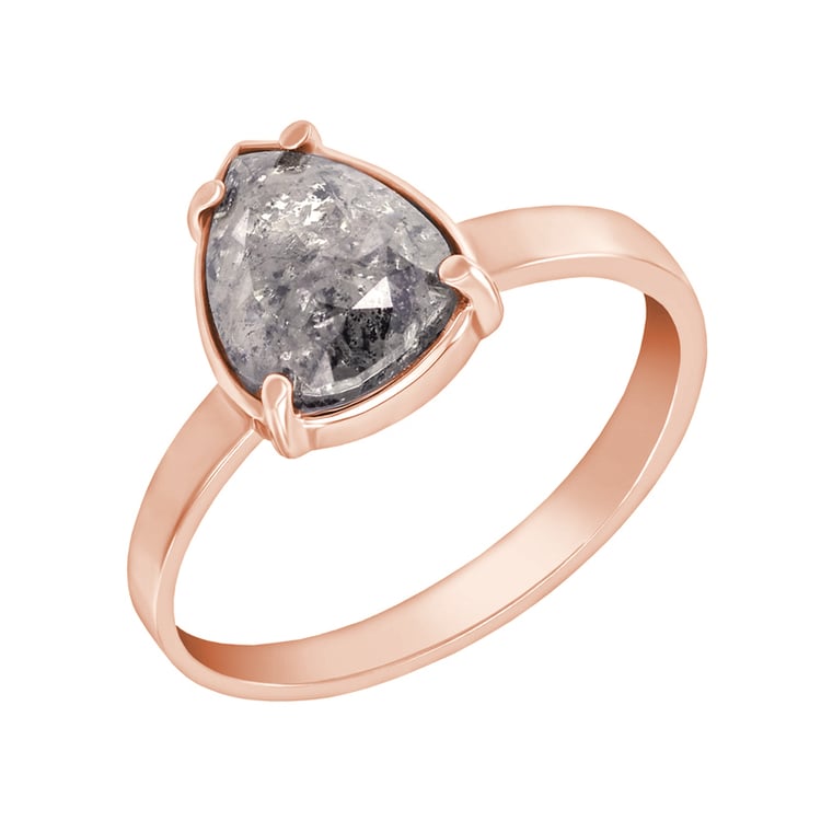 Pear diamant v prsteni zo žltého zlata 34309