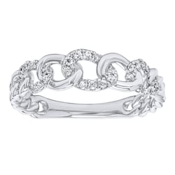 Zlatý prepletený prsteň s lab-grown diamantmi Rakhi