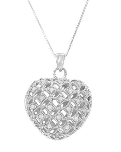 Strieborný diamantový náhrdelník