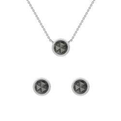 Zlatá kolekcia šperkov so salt'n'pepper diamantmi Jevian