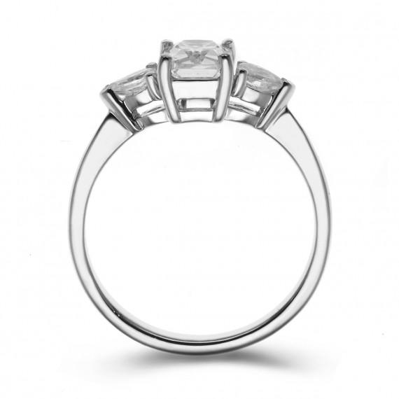 Diamantový prsteň z platiny Senea 8357