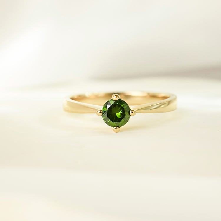 Zásnubný prsteň so zeleným diamantom Maya 161634