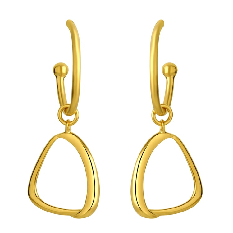 Pozlatené náušnice 2v1 Monica