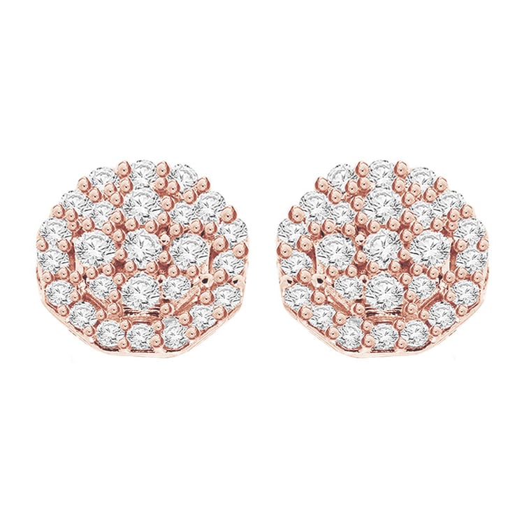 Náušnice z ružového zlata