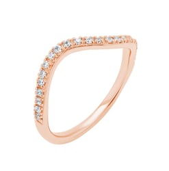Atypický prsteň s lab-grown diamantmi Luana