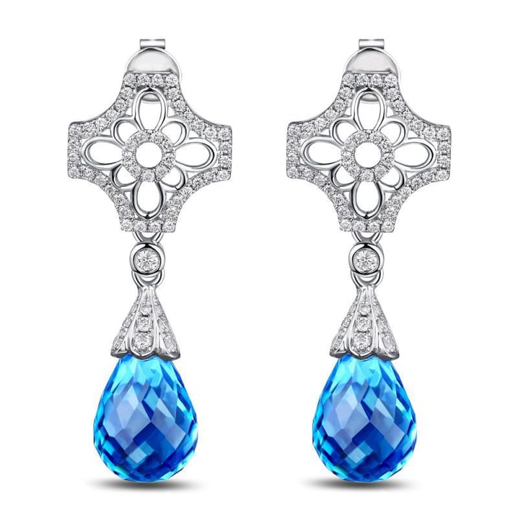 Topásové náušnice