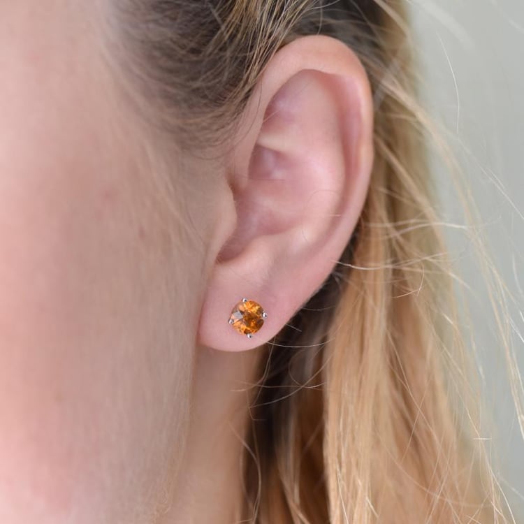 Náušnice s citrínmi 10941